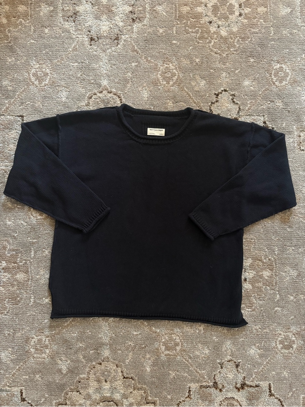 We The Free Ella Roll-Neck Cotton Knit Sweater